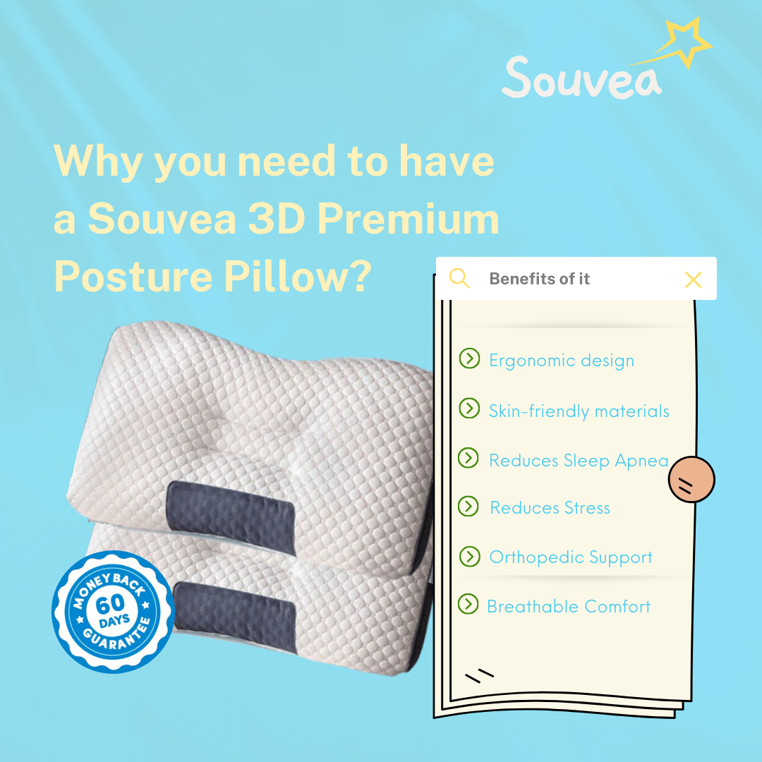 3D Premium Posture Pillow